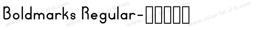 Boldmarks Regular字体转换